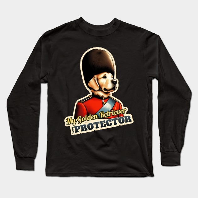 Golden Retriever Queen's guard Long Sleeve T-Shirt by k9-tee